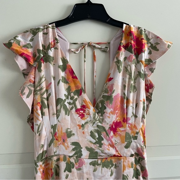 Hutch x Anthropologie Ella white floral print open back maxi dress 20406 - Picture 8 of 13